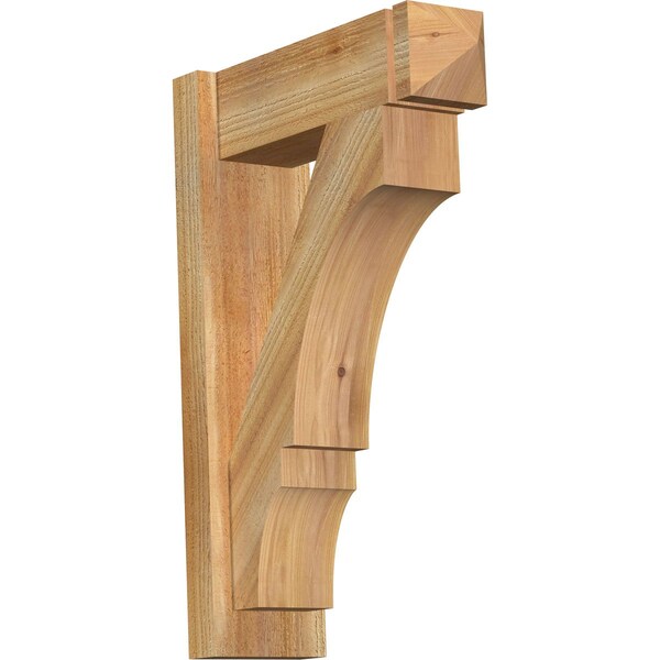 Ekena Millwork Balboa Rough Sawn Arts and Crafts Outlooker, Western Red Cedar, 6"W x 18"D x 26"H OUT06X18X26BOA03RWR - main